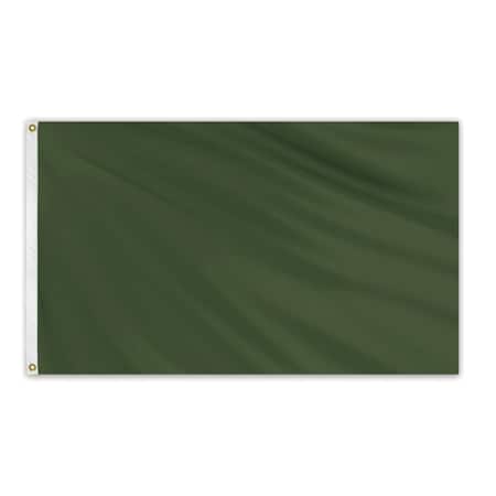 Global Flags Unlimited Solid Color Outdoor Nylon Flag 3' x 5' - Dart Green 204627